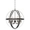 Westinghouse Chandelier Outdoor 40W 6-Light Stella Mira ORB Hghlghts Clear Glass 6339000 - alternate 1